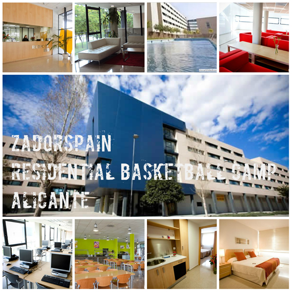 Accommodation at International Basketball Summer camp in Alicante Spain